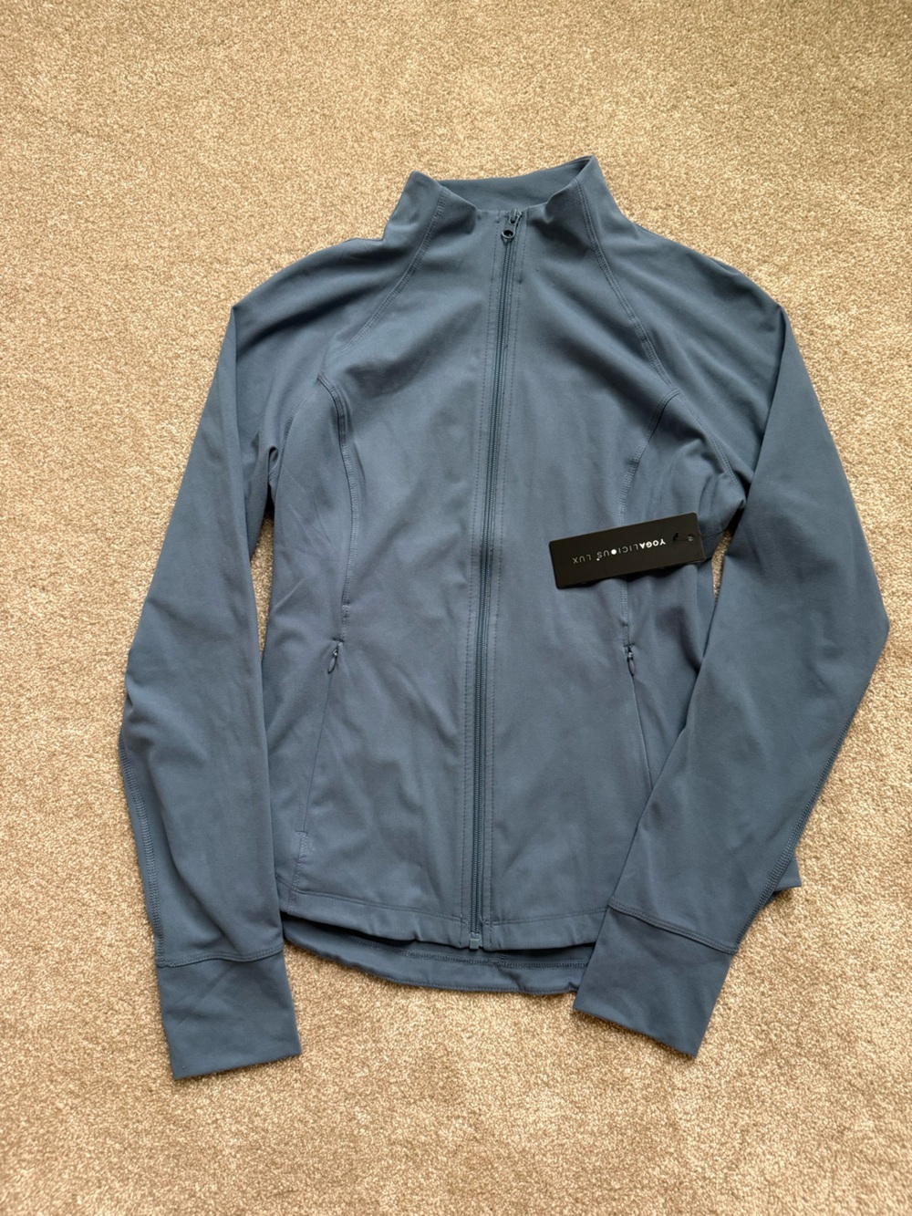 NWT Yogalicious Lux Lightweight Zip Jacket